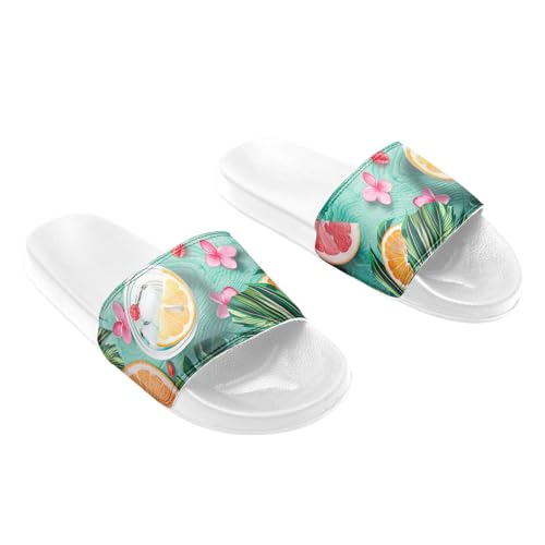 Women's Tropical Slide Sandals, Lightweight Colorful Hawaiian Style Slippers Summer Beach Shower Pool Slides For Men4
