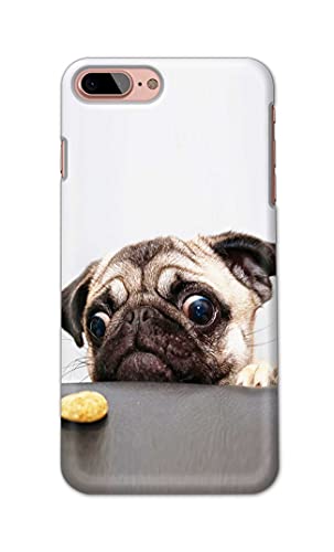 Image of PRINTFIDAA� Printed Hard Back Cover Case for Apple iPhone 7+ Plus | iPhone 8+ Plus Back Cover (Pug Dog) -2808