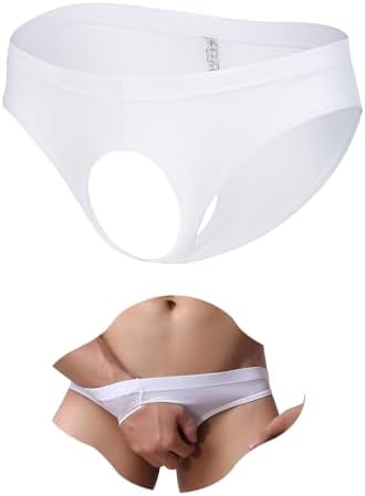 Tanga Hombre Sexy Bragas Abiertas Slip Talla Grande Negro Jockstr...