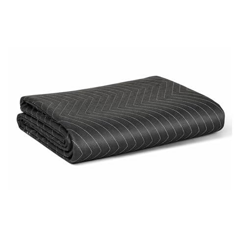 LNT Les nouveaux textiles - Couvertures de protection et déménagement 183x203 cm - environs 520 g/m² - Robustes et épaisses pour Meubles, planchers - Tissu...