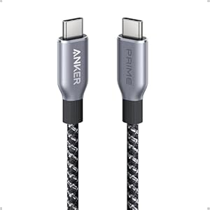 Anker Prime USB C auf USB C Kabel, 240W 90cm Schnellladekabel USB C, Upcycled Nylon im Flecht-Design, 100 Jahre Haltbarkeit, USB 2.0 Kabel für iPhone 17/16 Pro/16 Pro Max/16 Plus, MacBook, G