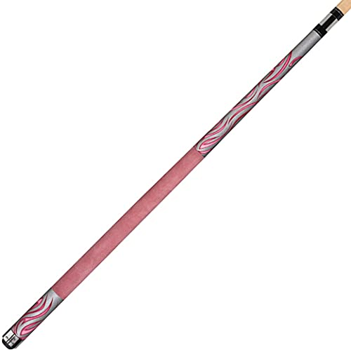 Players Flirt Orion Prata com Chamas Rosa Quentes, Envoltório de Camurça Rosa, Preto, 552 g, (F-2780