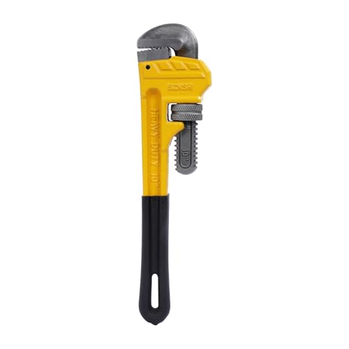 Image of Heavy Duty 18 In Pipe Wrench | Forged Carbon Steel With Cr-Mb Jaw | Precise Clamping Teeth Design For Strong Grip |TPR Soft Grip Handle | Max Pipe Size 2-1 /2 inch, Plumbing, Home and Professionals
