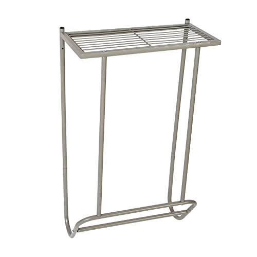 Porte-serviettes Honey-Can-Do BTH-09098 en acier au design épuré nickel satiné