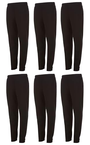 Yacht & Smith 24 Pack of Boys Jogger Bulk Sweatpants, Black Navy Gray, Comfy Lounge Joggers for Kids2