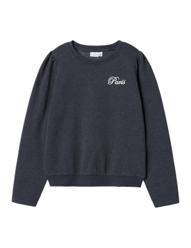 NAME IT Mädchen Nkfvima Ls Nreg Bru Sweatshirt, Dark Sapphire, 116 EU