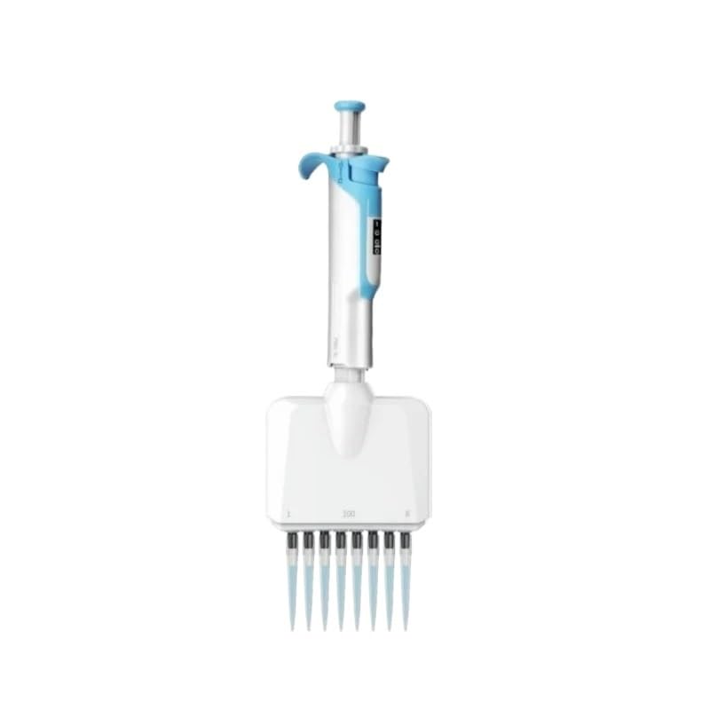 Pipeta, Pipeta de laboratorio de 8 canales ajustable, multicanal, de 0,5 a 300 ul. Equipo de laboratorio.(8 Channel 10-100ul)