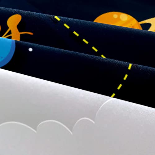 Housse de couette Space Rocket Planet Stars super douce et chaude - 6
