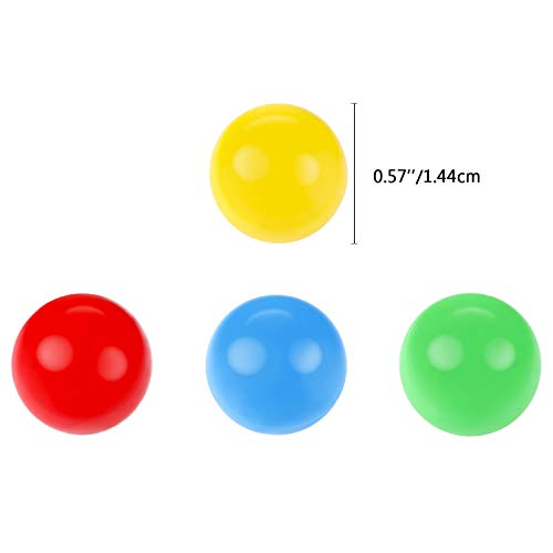 150 Pieces 144 Mm Game Replacement Marbles Plastic Colored Game Balls Compatible With Hungry Hungry Hippos Greedy Frog #TOP1