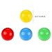 Gejoy 150 Pieces 14.4 mm Game Replacement Marbles Plastic Colored Game Balls Compatible with Hungry Hungry Hippos Greedy Frog