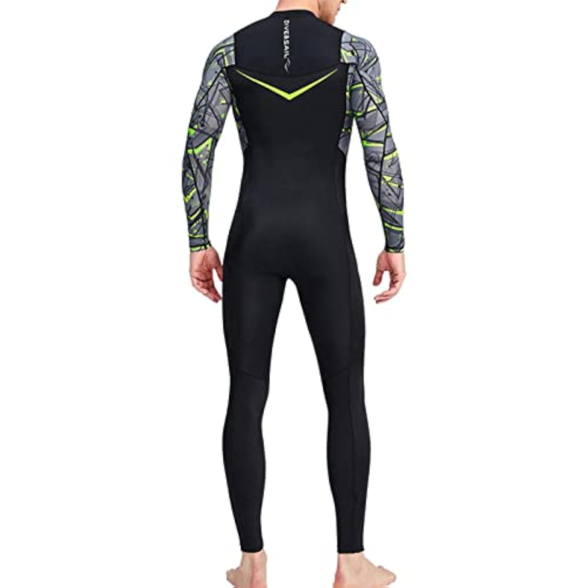 Men's Scuba Wetsuit Front Zip Diving Rash Guard