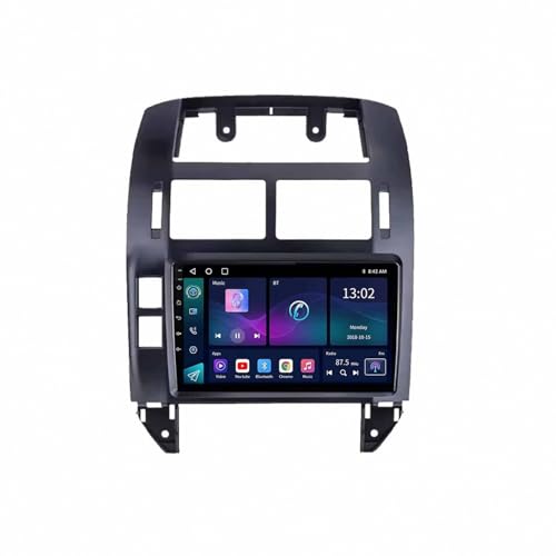 Pantalla Coche para VW Polo Mk4 2004-2011 con enlace espejo iOS y asistencia por voz de Google