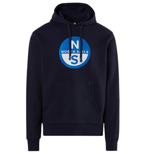 Sweat à capuche avec maxi imprimé North Sails en coton chaud et confortable