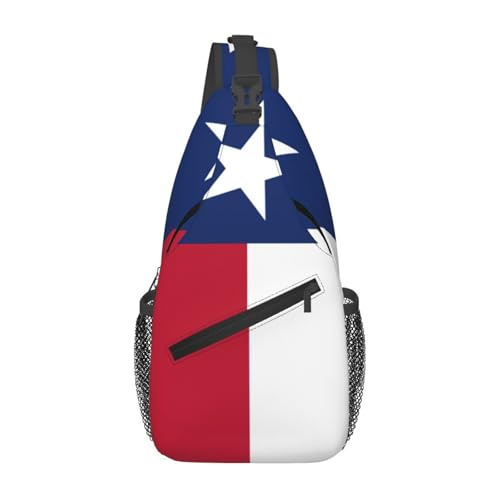 Flag of Texas Crossbody Bags For Women Men Chest Backpack Gym Shoulder Bag Travel Outdoor Sports Casual Crossbody Bags