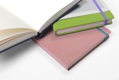 Image of A5 Lined Hardcover Notebook, 100 GSM Paper, Rose Tan