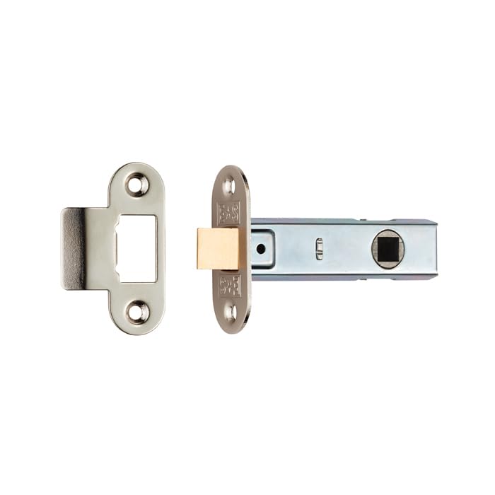 Kooples Hardware Contract Standard Tubular Latch Radius – 64mm or 76mm Internal Door Latch (Nickel Plate, 76mm)