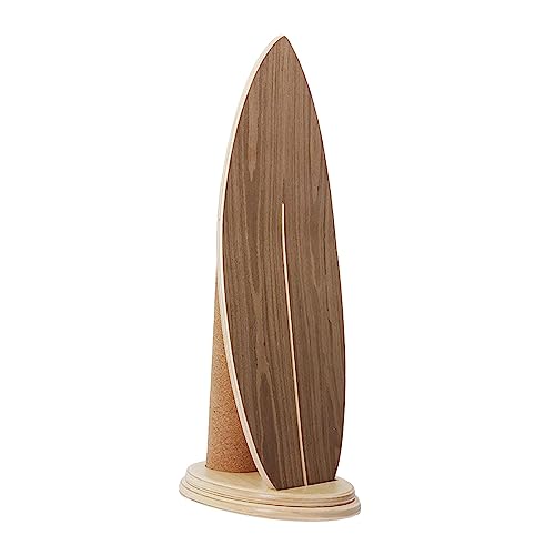 Dickly Balance Board Trainer Tabla de equilibrio de madera Core Surf Fitness Roller Board Ejercicio para béisbol, hockey, snowboard, esquí, con base