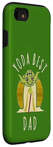 Coque iPhone SE Star Wars Yoda Best Dad dessin animé avec bumper