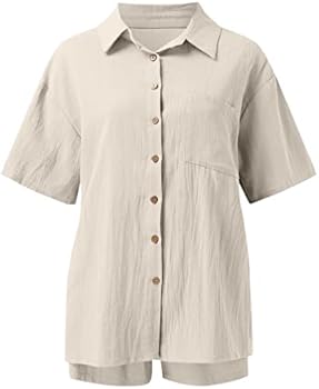 Yutdeng 2-delige set voor dames, shirt met lange mouwen en