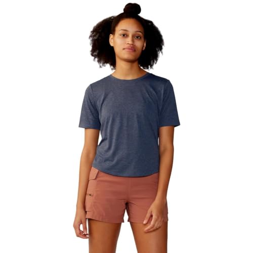 T-shirt Sunblocker Mountain Hardwear anti-UV manches courtes femme bleu M