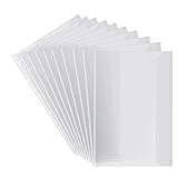 SynHHergyx 10pcs Clear A5 Plastic Book Covers, Waterproof, Slip-On, Transparent, 8.5 * 5.9 Inch