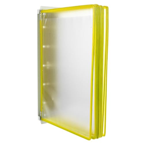 PRETYZOOM Wall Mounted Document Organizer with File Holder Efficient Paper Storage Rack for Office Home Work Elegant Design for Organized Workspace