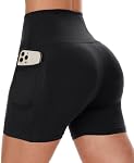 CAMPSNAIL Workout Biker Shorts Women with Pockets - 3"/5" High Waisted Spandex Booty Tummy Control Gym Yoga Shorts