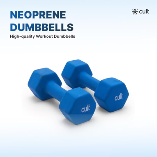 Image of Neoprene Dumbbell 5Kg x 2 Blue
