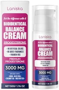 ALHFZC 2024 New Progesterone Cream (Bio-Equivalent) 3000mg, Bio-Equivalent Progesterone Cream - Ladies - Soy-Free & Non-GMO (100pcs)