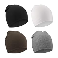 4 Pack Hats: Black, White, Dark Brown, Grey