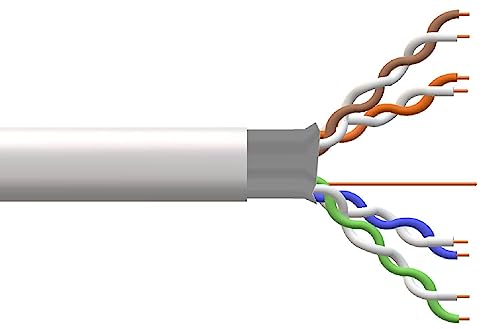 Câble Cat5e FTP ADJ rigide blindé 305MT avec conducteurs isolés AWG24