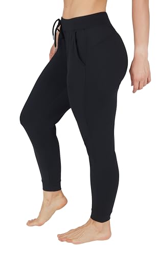90 Degree By Reflex Womens High Waisted Jogger Lightweight Athletic Lounge Workout Pants with Pocket and Drawstring2