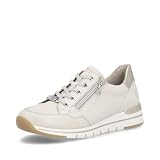 Remonte Damen Low-Top Sneaker R6716, Frauen Halbschuhe,lose Einlage,Freizeitschuhe,Turnschuhe,Laufschuhe,straßenschuhe,beige Kombi (60),40 EU