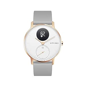 Withings Steel HR – Hybrid Smartwatch – Aktivitätstracker mit Connected GPS, Herzfrequenzmessungen, Schlafüberwachung, Smartphone-Benachrichtigungen, wasserdicht und einer Akkulaufzeit von 25 Tagen