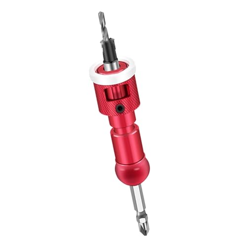 YWBL-WH Broca Avellanadora de Profundidad Ajustable, Aleación de Aluminio, Liberación Rápida, 2,8x8 Mm, para Carpintería, Perforación de Precisión en Banco, Taladros Eléctricos de Mano