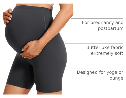 Image of CRZ YOGA Maternity Biker Shorts 6 inch