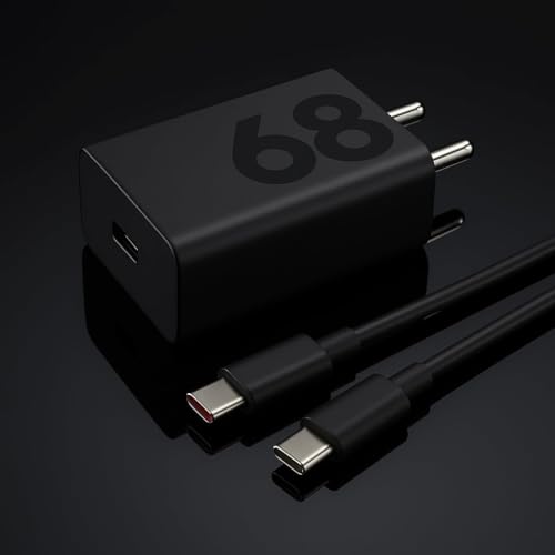 Image of Motorola Original 68W Turbo Charger with 1M Type C Cable for Motorola G85 /G45 /G35 /G64 /Edge 50 Neo /50 Ultra /50 Fusion /50 Pro /40 Neo /Moto e13 /e40 /Razr 50 Ultra /Think Phone