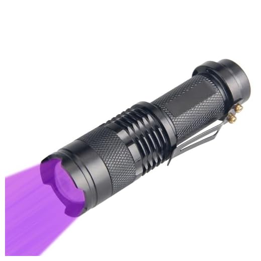 WINDFIRE Mini Zoomable 3 Modes UV Blood Tracking Flashlights for Hunting Ultraviolet LED Blacklight Flashlight Pocket Torch for Money Detector, Cat-Dog-Pet Urine Detector (Battery not Included)