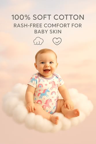 Image of POLKA TOTS Premium Cotton Newborn Baby Gifts Set (Pack of 6) | Ultra-soft, Breathable & Lightweight Baby Kit for New Born | Infant Clothes 0-3 Months | Baby Shower Gifts for Mom to Be & New Mothers