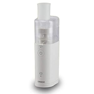 Omron MicroAir U100 Portable Mesh Nebuliser – Silent, handheld electric nebuliser for home or travel, treats respiratory…