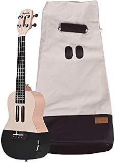 ammoon 23 Inch Smart Concert Ukulele Supports APP Teaching Function Carbon Fiber Body