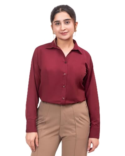 Image of ESTA Women Full Sleeve Stylish Western Official Formal Shirts Regular fit Shirts for Women