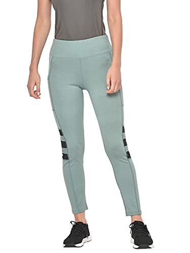 Image of CHKOKKO Women's High Rise Regular Fit Polyester Blend Sports Leggings (JSSTIGHT)