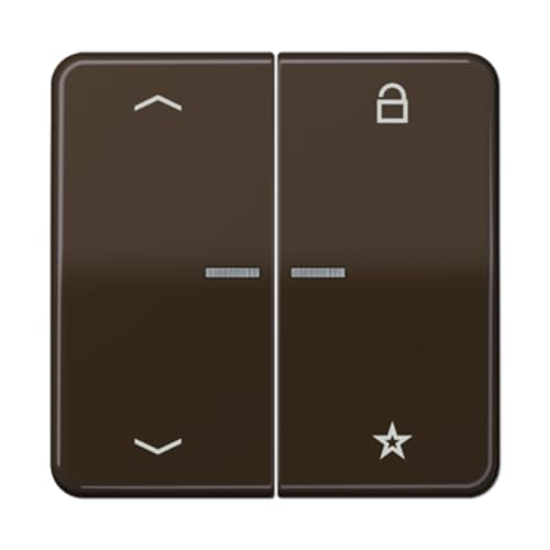 Touche capteur eNet symbole volet JUNG FMCD1701PBR marron