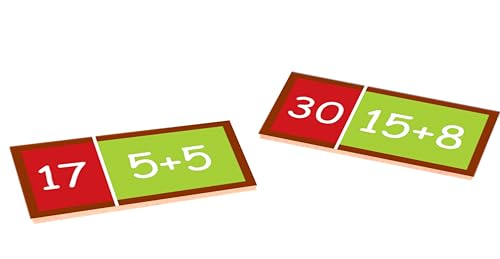 Carlu Brinquedos - Adição Dominó 28 Peças, 3+ Anos, Multicor, 1018