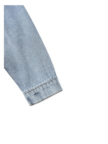 Girl's Long Sleeve Asymmetrical Raw Hem Coat Collared Neck Button Up Crop Denim Jackets with Pockets4