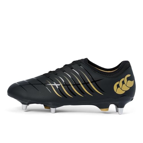 Canterbury Botas de rugby CCC Phoenix 2.0 Team Soft Ground unisex, Black, 45.5 EU