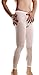 LinvMe Men's Ice Silk See Through Long Pants Slim Leggings Tights White