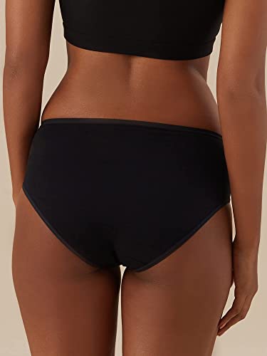 Image of NYKD NYP033 Breathable Cotton Hipster Panty Set for Women | Mid Rise, Medium Coverage with N Fresh Anti Bacterial & Anti Odour Finish | Super Soft Elastic for All Day Comfort