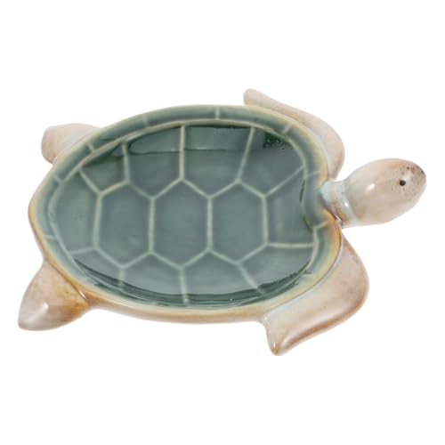 Plateau de bureau tortue en céramique compact pour petits objets - 2